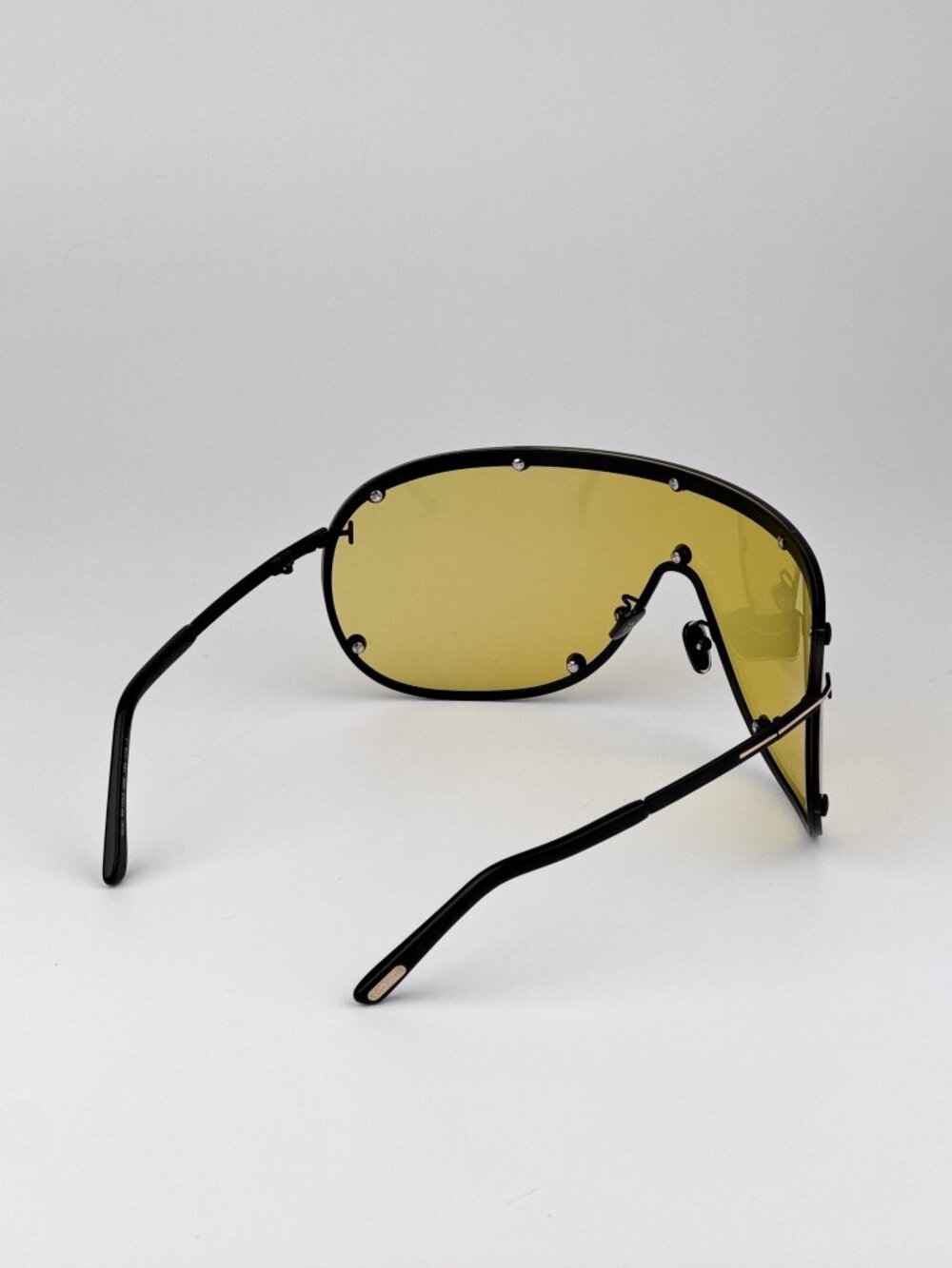 TOM FORD FT1043/S 02E MATTE BLACK SHIELD SUNGLASSES - Picture 7 of 11